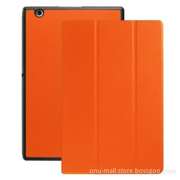 Karst Texture 3 Folding PU Leather Cover Case for Sony Xperia Z4 Tablet Ultra